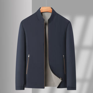 Men's Double-sided Stand Collar Casual Loose Windproof Jacket