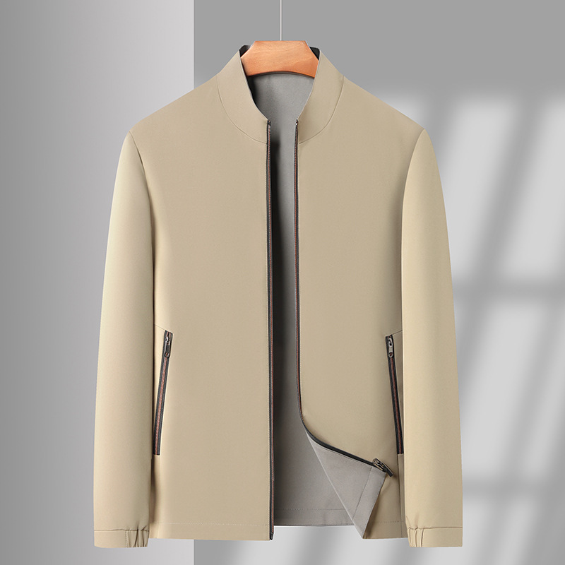 Men's Double-sided Stand Collar Casual Loose Windproof Jacket - Image 9