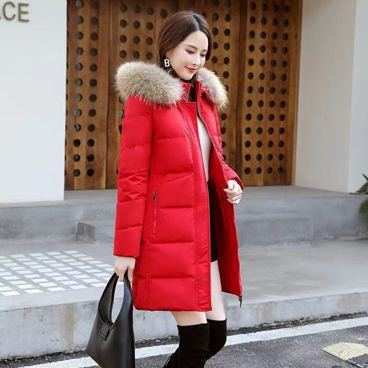 New Women's Mid-length Thick Temperament Coat - Image 4