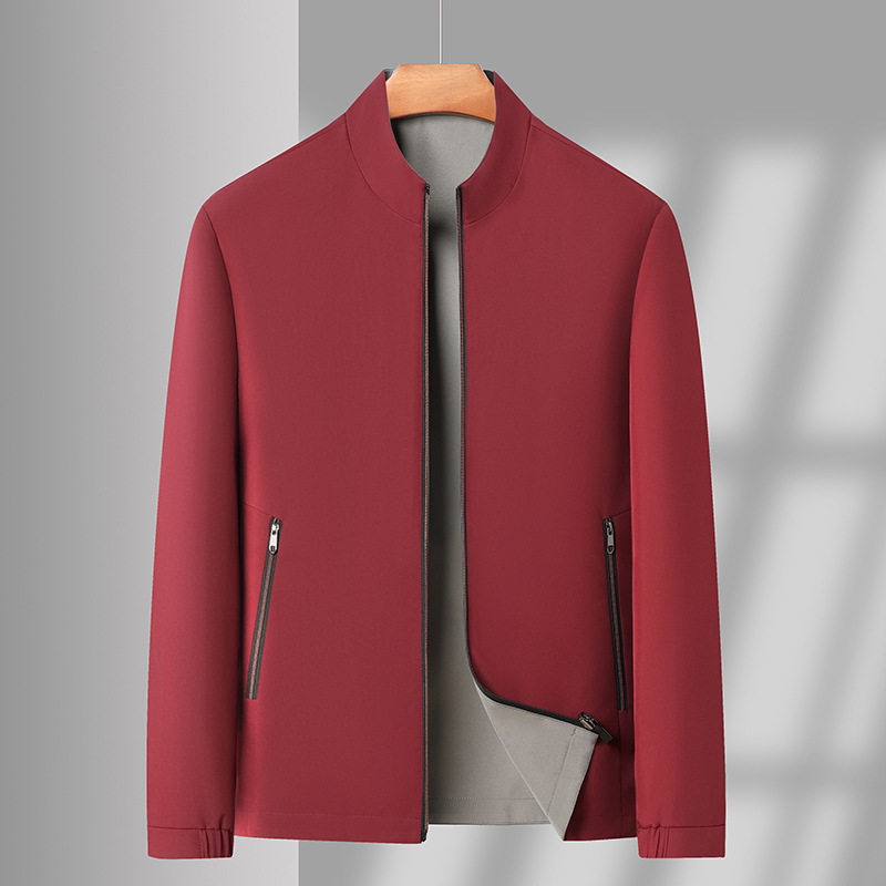 Men's Double-sided Stand Collar Casual Loose Windproof Jacket - Image 7